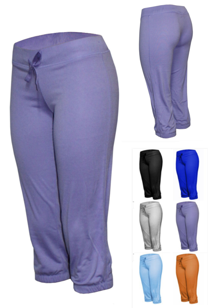 womens capri sweat pants