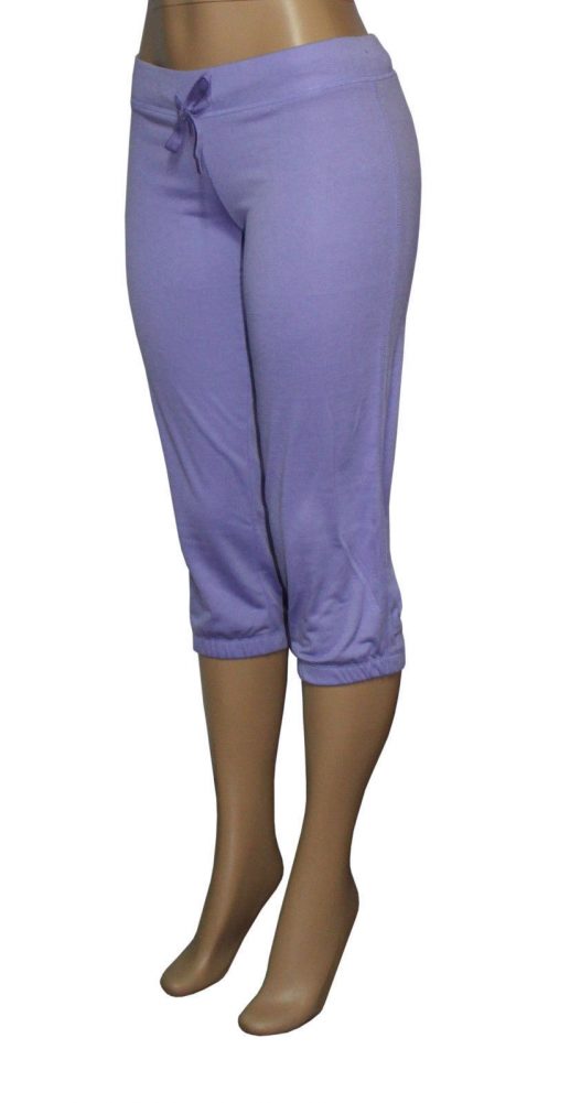 Victoria® Women’s French Terry Capri Lounge Pants with Elastic Cuffs