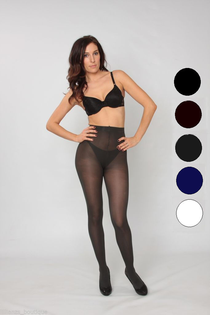 Isadora® Womens Microfiber Footed Semi Opaque Footed Tights Ebay