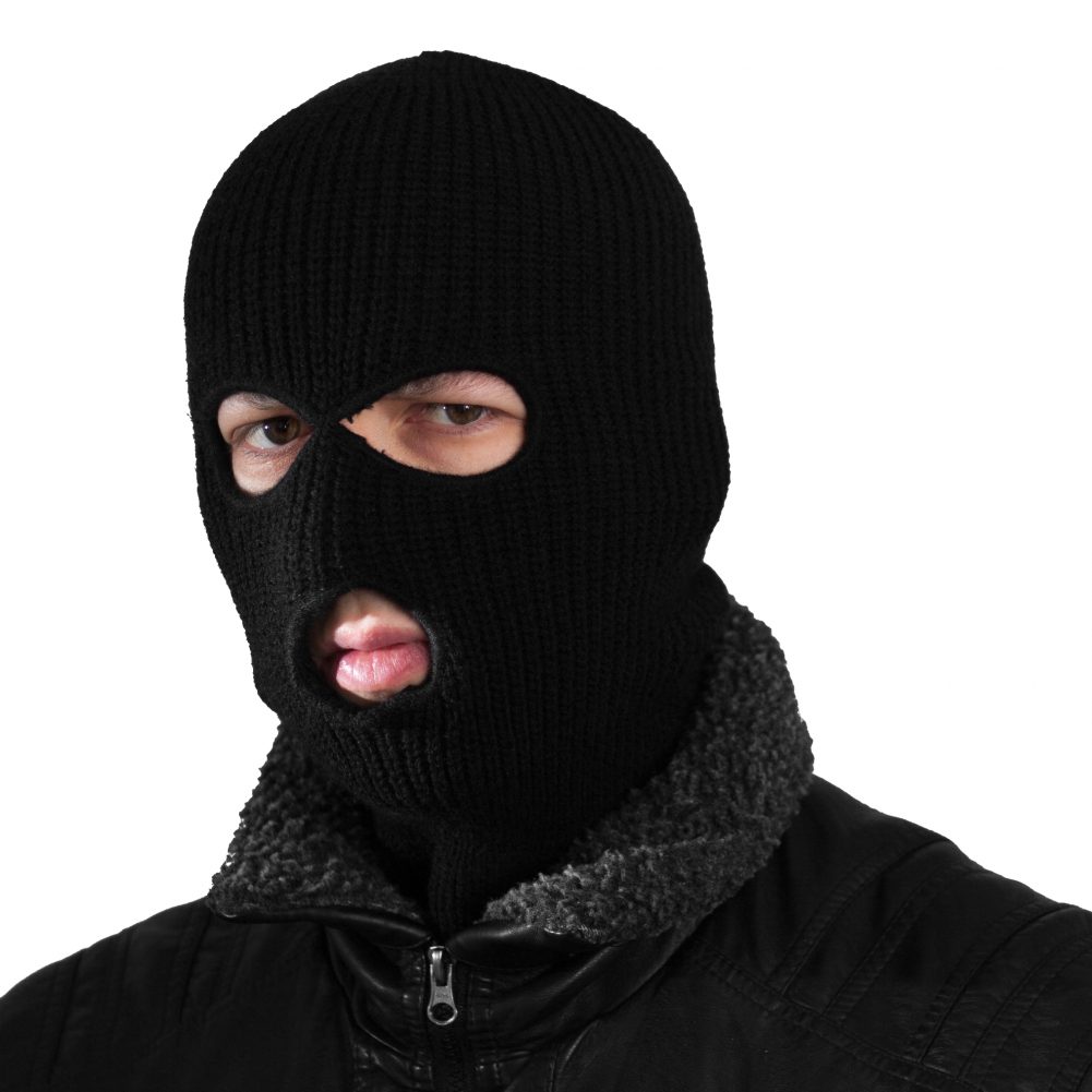 9M Adult’s 3 Hole Knitted Full Face Cover Ski Mask, Winter Balaclava